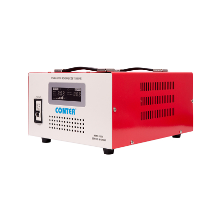 Stabilizator monofazic de tensiune Conter MSER-5000 V2, 5000 VA / 3750 W, cu servomotor, 230V [3]