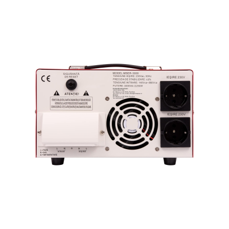 Stabilizator monofazic de tensiune Conter MSER-5000 V2, 5000 VA / 3750 W, cu servomotor, 230V [4]