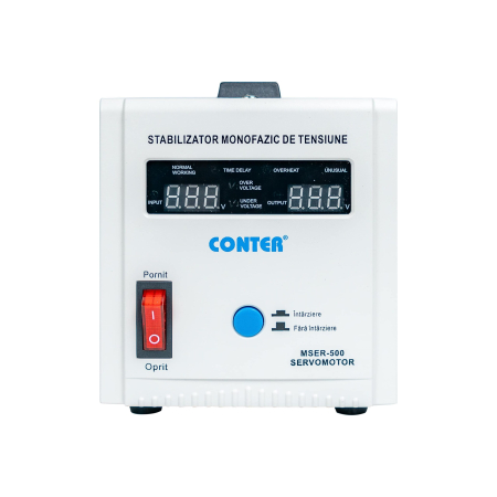 Stabilizator monofazic de tensiune cu servomotor Conter MSER-2000 V2, 2000 VA / 1500 W, 230V [1]