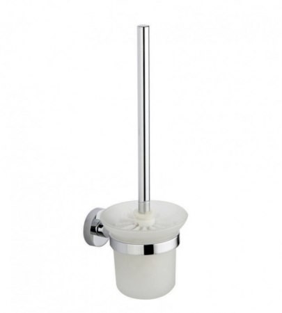 Accesorii baie - Suport perie WC sticla fixare perete Stylish