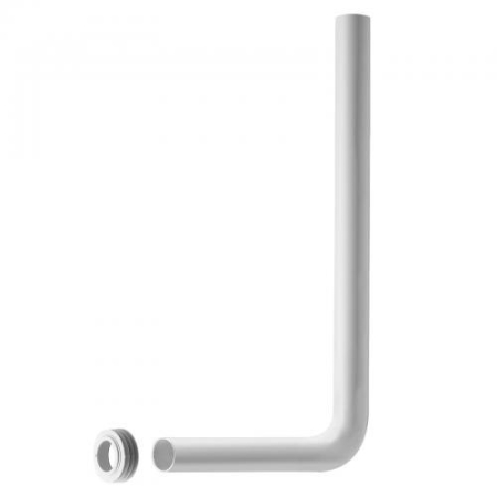 Sanitare - Teava scurgere rezervor WC Ermetiq CR-1501BLACC pentru montaj la semiinaltime, cu garnitura Ø50 x 44 mm