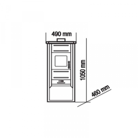 Termosemineu pe lemne Ferroli Mirano H, 22 kW, 2.8 kg/h - LS000116 [1]