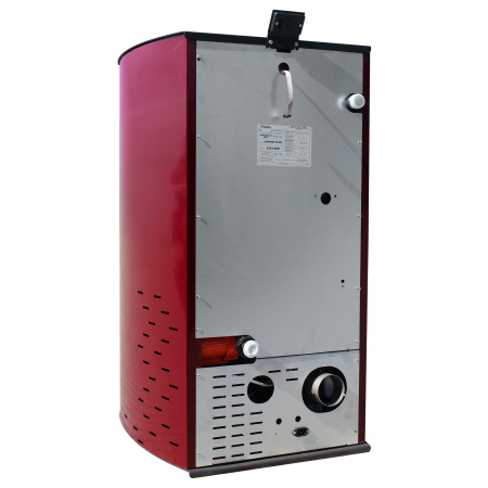 Termoșemineu pe peleți Fornello Fiama Confort Bordeaux 25 kW cu pompă, vas de expansiune și automatizare [6]