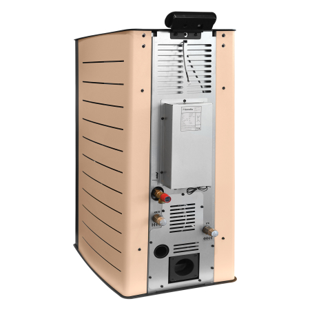 Termoșemineu pe peleți Fornello Serena W25 Ivory 25 kW cu pompă, vas de expansiune și automatizare [5]