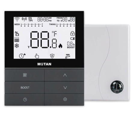 Accesorii de montaj - Termostat ambiental wireless Motan TH510 RTS RF, programabil, OpenTherm și On/Off