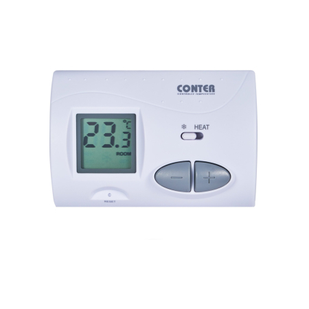 Termostate si controlere - Termostat electronic digital cu fir CONTER CT3S, programabil, pentru centrala termica
