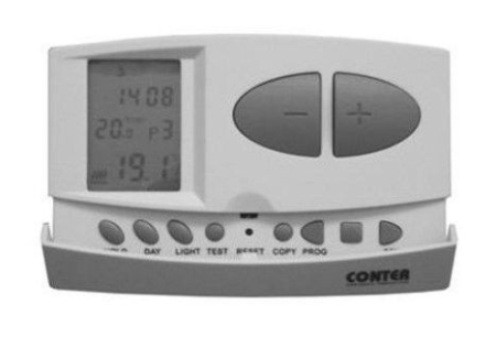 Termostate si controlere - Termostat electronic digital cu fir CONTER CT7S, programabil, pentru centrala termica