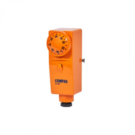 Termostate de contact si imersie - Termostat mecanic de contact cu bratara CONTER C-01, 20-90°C, pentru conducte instalatii termice
