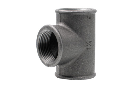Tevi si fitinguri - Teu fontă neagră Everpro 130 NG, 1 1/4", filet interior egal, pentru instalații termice și sanitare