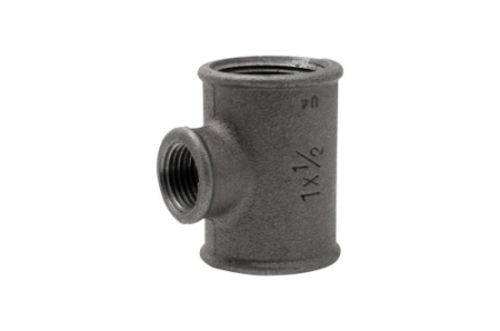 Tevi si fitinguri - Teu redus Everpro NG 130, 1 1/2", fontă zincată, filet interior, pentru instalații sanitare, termice și gaz