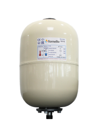 Vase de expansiune - Vas de expansiune solar Fornello 24 Litri, vertical, 10 bar, membrană EPDM, culoare Ivory