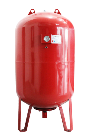 Vase de expansiune - Vas de expansiune termic Fornello 300 Litri, vertical, cu picioare, manometru, membrană EPDM, 10 bar