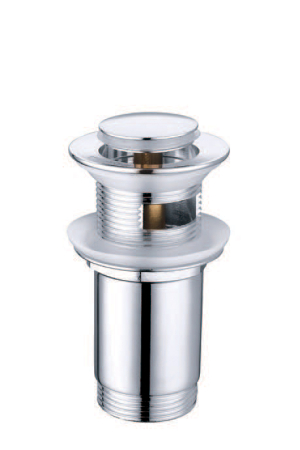 Sifoane si rigole - Ventil automat cu preaplin Ermetiq VEN-A1015, Click-Clack, cromat 1 1/4"