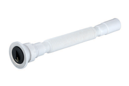 Sifoane si rigole - Ventil cu dop si sifon flexibil Ermetiq pentru chiuveta 1 1/2" (Ø40 mm), EVP-SFC112