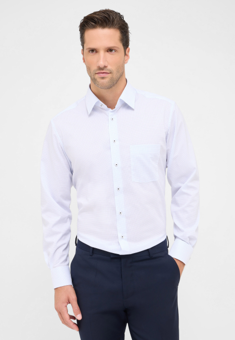 Camasa bleu, modern fit, pentru barbati, 100% bumbac, maneca lunga, model  1083/11 X181 Eterna [1]