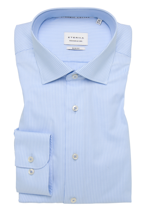 Camasa bleu, slim fit, pentru barbati, 100% bumbac, maneca lunga, model 1090/11 F170 Eterna [5]