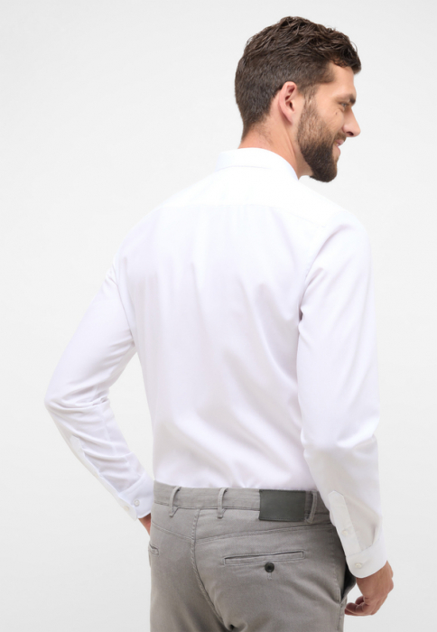 Camasa alba, slim fit, pentru barbati, 100% bumbac, maneca lunga, model 1100/00 F170 Eterna [3]