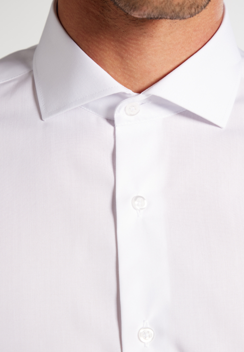 Camasa alba, slim fit, pentru barbati, 100% bumbac, maneca lunga, model 1100/00 F182 Eterna [2]