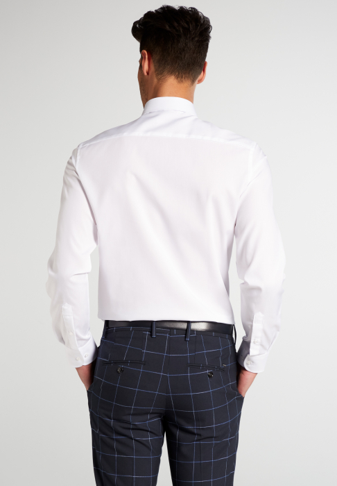 Camasa alba, slim fit, pentru barbati, 100% bumbac, maneca lunga, model 1100/00 F182 Eterna [3]