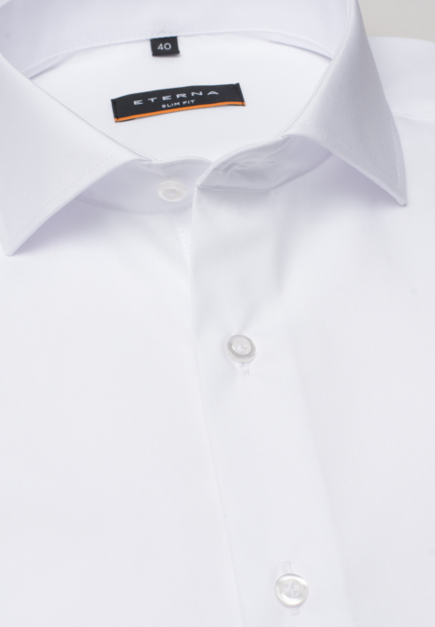Camasa alba, slim fit, pentru barbati, 100% bumbac, maneca lunga, model 1100/00 F182 Eterna [4]