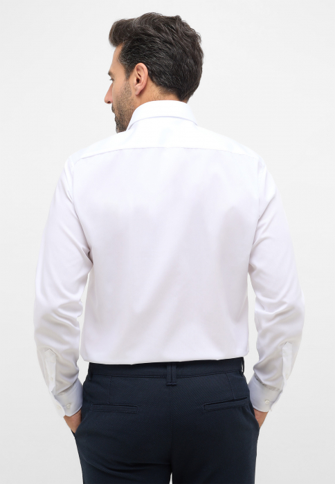 Camasa alba, modern fit, pentru barbati, 100% bumbac, maneca lunga, model 1100/00 X18K Eterna [3]
