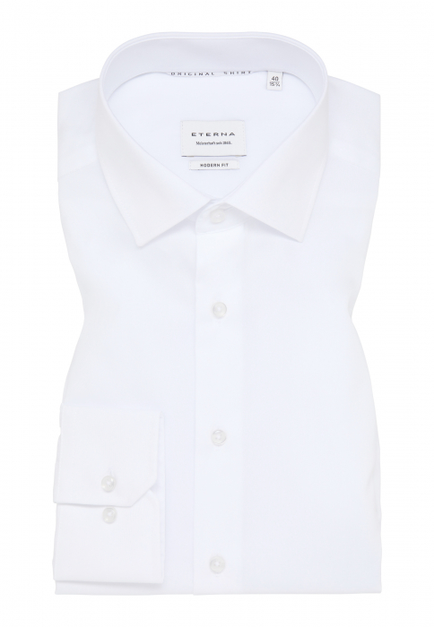 Camasa alba, modern fit, pentru barbati, 100% bumbac, maneca lunga, model 1100/00 X18K Eterna [6]