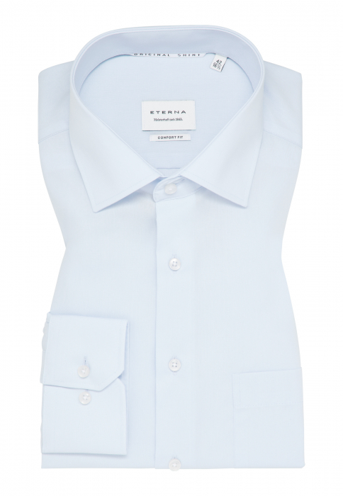 Camasa bleu, confort fit, pentru barbati, 100% bumbac, maneca lunga, model 1100/10 E19K Eterna [6]