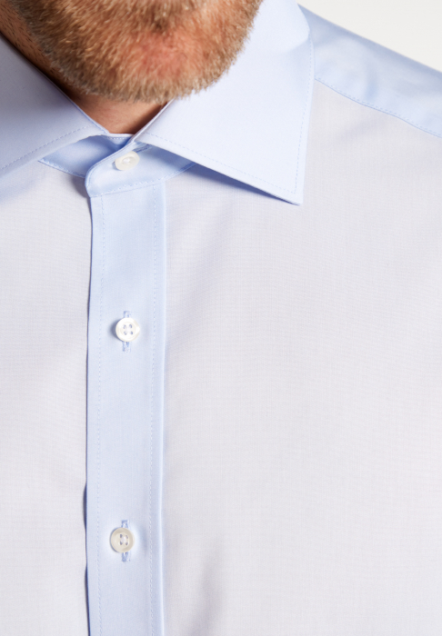 Camasa bleu, modern fit, pentru barbati, 100% bumbac, maneca lunga, model 1100/10 X177 Eterna [2]