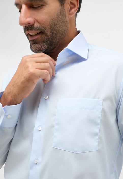 Camasa bleu, modern fit, pentru barbati, 100% bumbac, maneca lunga, model 1100/10 X19K Eterna [3]