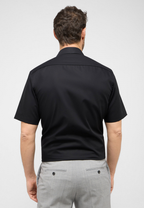 Camasa neagra, modern fit, pentru barbati, 100% bumbac, maneca scurta, model 1100/39 C19K Eterna [3]