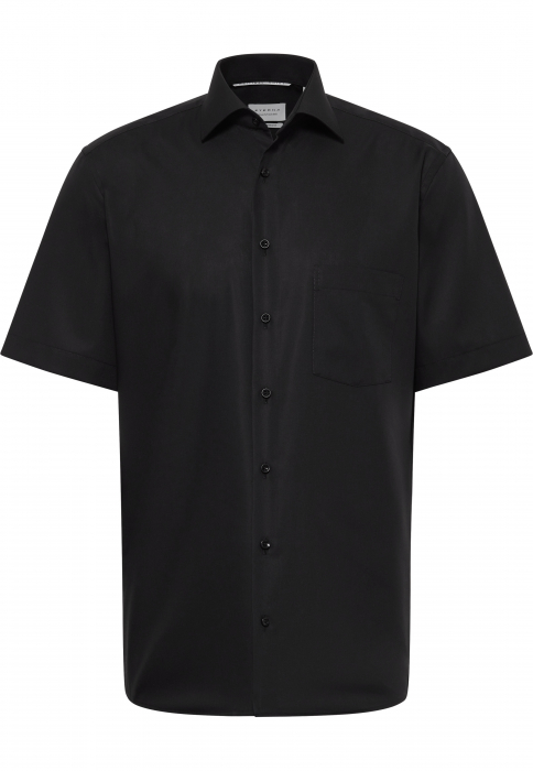 Camasa neagra, modern fit, pentru barbati, 100% bumbac, maneca scurta, model 1100/39 C19K Eterna [5]