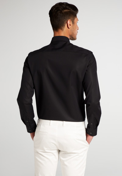 Camasa neagra, slim fit, pentru barbati, 100% bumbac, maneca lunga, model 1100/39 F182 Eterna [4]