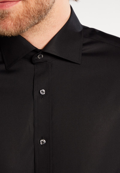 Camasa neagra, modern fit, pentru barbati, 100% bumbac, maneca lunga, model 1100/39 X177 Eterna [2]