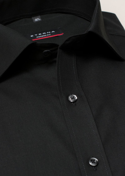 Camasa neagra, modern fit, pentru barbati, 100% bumbac, maneca lunga, model 1100/39 X177 Eterna [7]