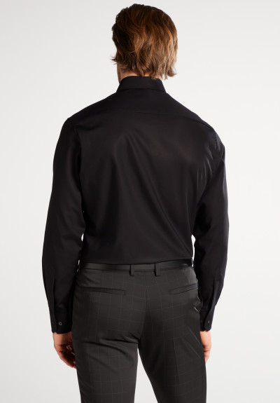Camasa neagra, modern fit, pentru barbati, 100% bumbac, maneca lunga, model 1100/39 X177 Eterna [3]
