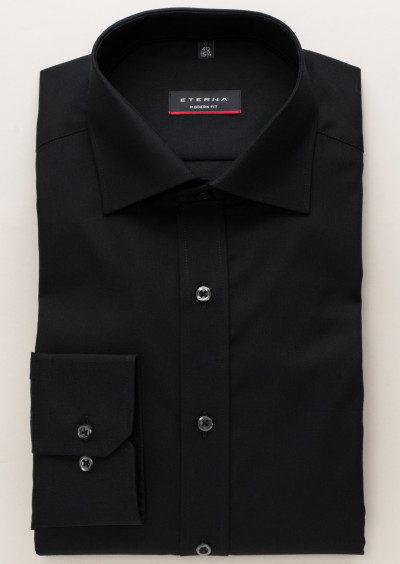 Camasa neagra, modern fit, pentru barbati, 100% bumbac, maneca lunga, model 1100/39 X177 Eterna [8]