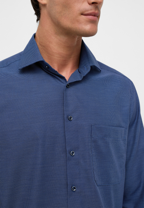 Camasa bleumarin, confort fit, pentru barbati, 100% bumbac, maneca lunga, model 1160/15 E19K Eterna [3]