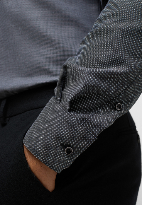 Camasa gri, confort fit, pentru barbati, 100% bumbac, maneca lunga, model 1160/38 E19K Eterna 44 [3]