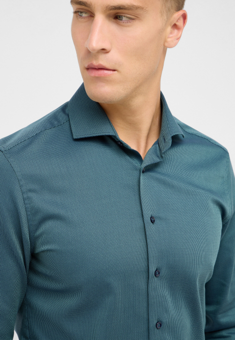 Camasa blue, slim fit, pentru barbati, 100% bumbac, maneca lunga, model  1178/63 F182 Eterna [2]