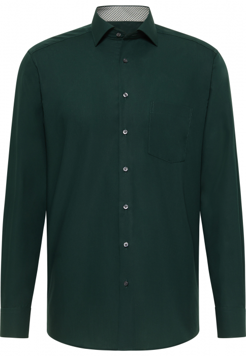 Camasa verde inchis, modern fit, pentru barbati, 100% bumbac, maneca lunga, model 1303/48 X15K Eterna [5]