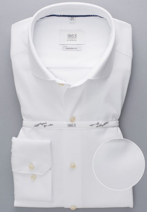 Camasa jerse, modern fit, pentru barbati, 100% bumbac, maneca lunga, model  2159/00 JS82 Eterna [6]