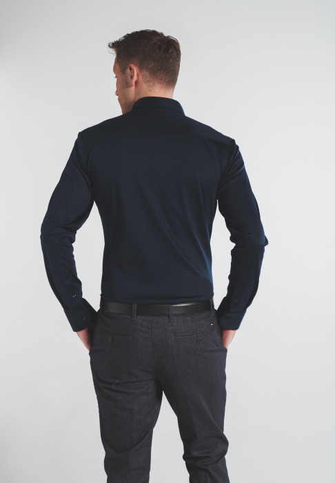 Camasa jerse, slim fit, pentru barbati, 100% bumbac, maneca lunga, model 2159/19 YS82 Eterna [3]