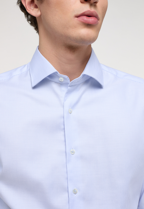 Camasa bleu, slim fit, pentru barbati, 100% bumbac, maneca lunga, model 3116/12 F159 Eterna [2]