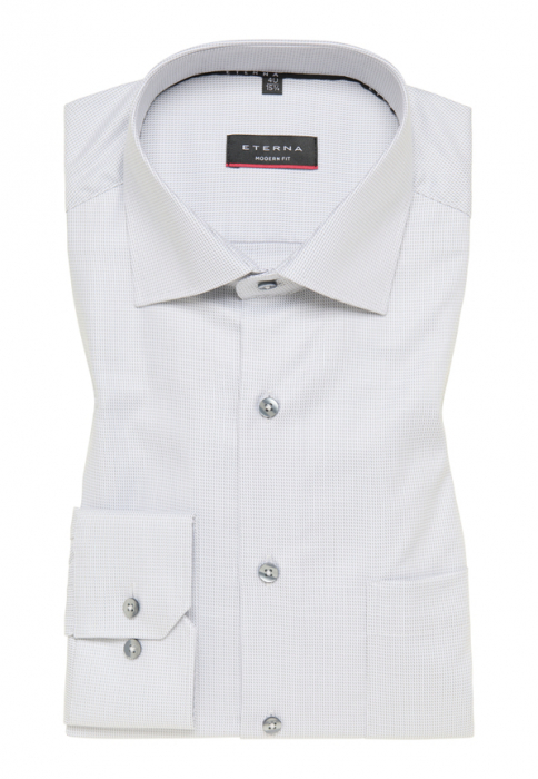 Camasa gri, modern fit, pentru barbati, 100% bumbac, maneca lunga, model 3116/32 X169 Eterna [6]