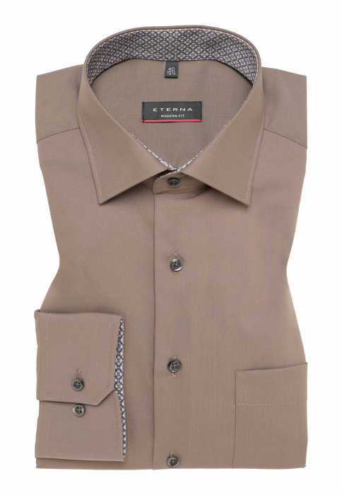 Camasa maro, modern fit, pentru barbati, 100% bumbac, maneca lunga, model 3315/34 X149 Eterna 45 [6]