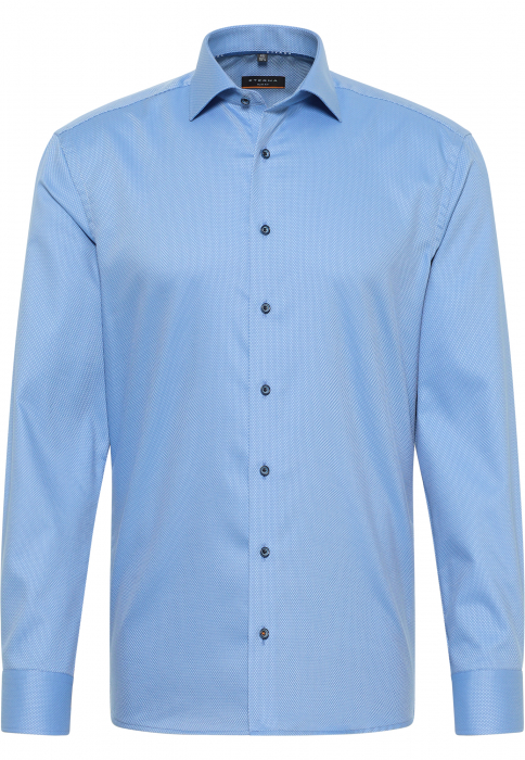 Camasa albastra, slim fit, pentru barbati, 100% bumbac, maneca lunga, model 3324/14 F170 Eterna [6]