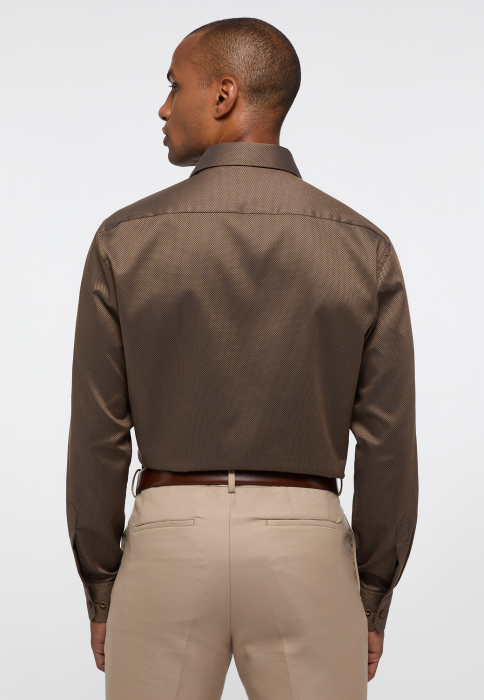 Camasa maro, modern fit, pentru barbati, 100% bumbac, maneca lunga, model 3324/27 X18K Eterna [3]