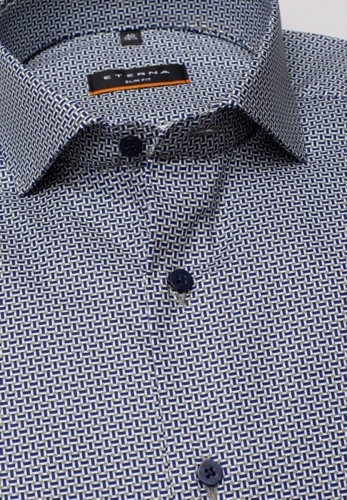 Camasa verde, slim fit, pentru barbati, maneca lunga, model 3379/48 F182 Eterna [4]