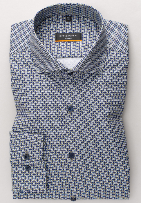 Camasa verde, slim fit, pentru barbati, maneca lunga, model 3379/48 F182 Eterna [5]