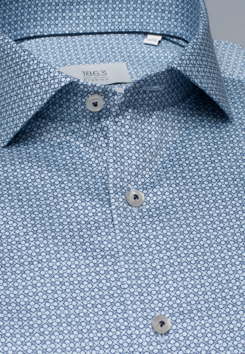 Camasa blue, slim fit, pentru barbati, 100% bumbac, maneca lunga, model 3968/18 F682 Eterna 40 [4]